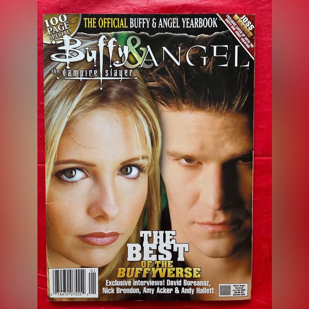 ANGEL & Buffy The Vampire Slayer TV Series Magazine 2006 YEARBOOK 100 Pages
